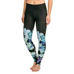 Kyodan Blue Floral Yoga Leggings